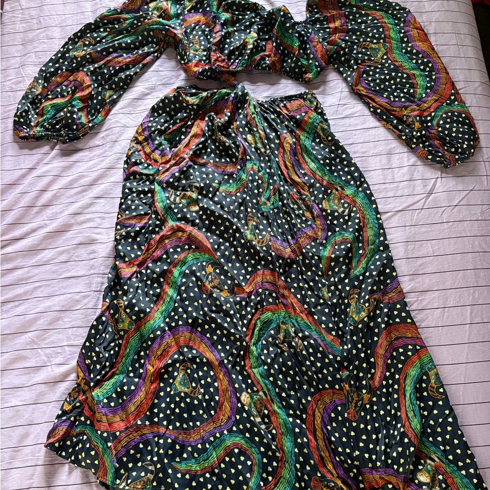 FARM Rio Rainbow Oxen Dress